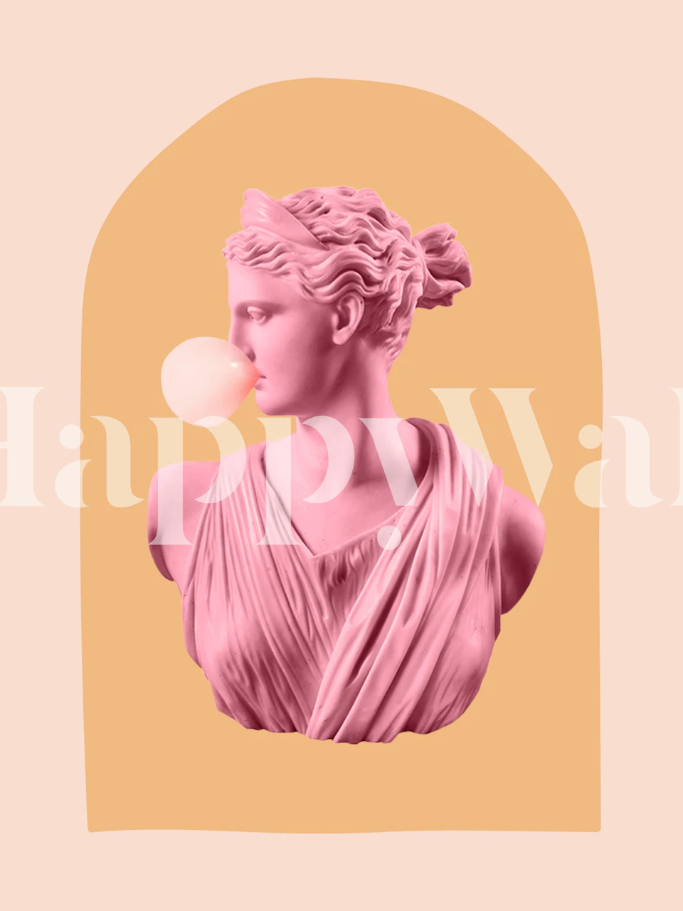 Bubble-Gum Goddess wallpaper design