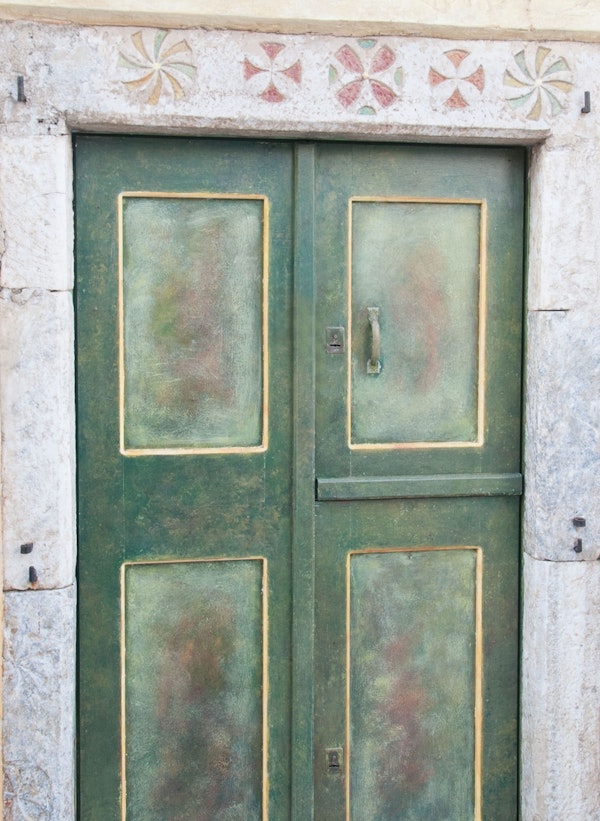 Santorini Oia Green Door 1