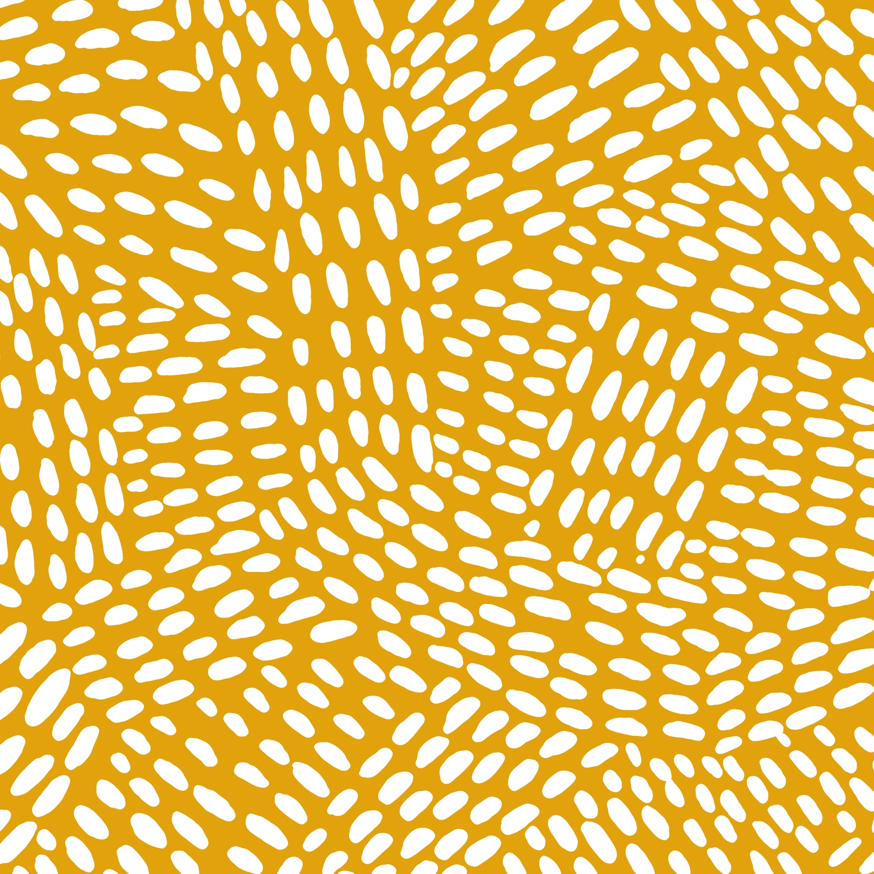 Dotted Lines on Ochre Wallpaper - Happywall