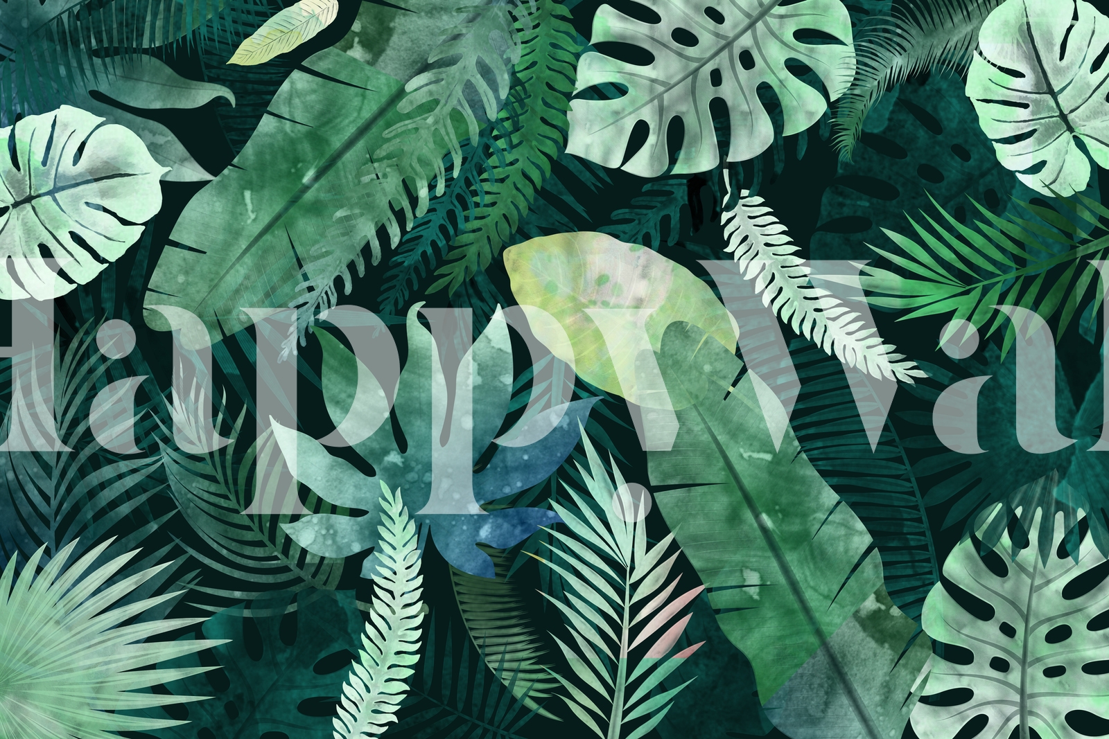 Buy Tropical leaf wallpaper wallpaper Free shipping