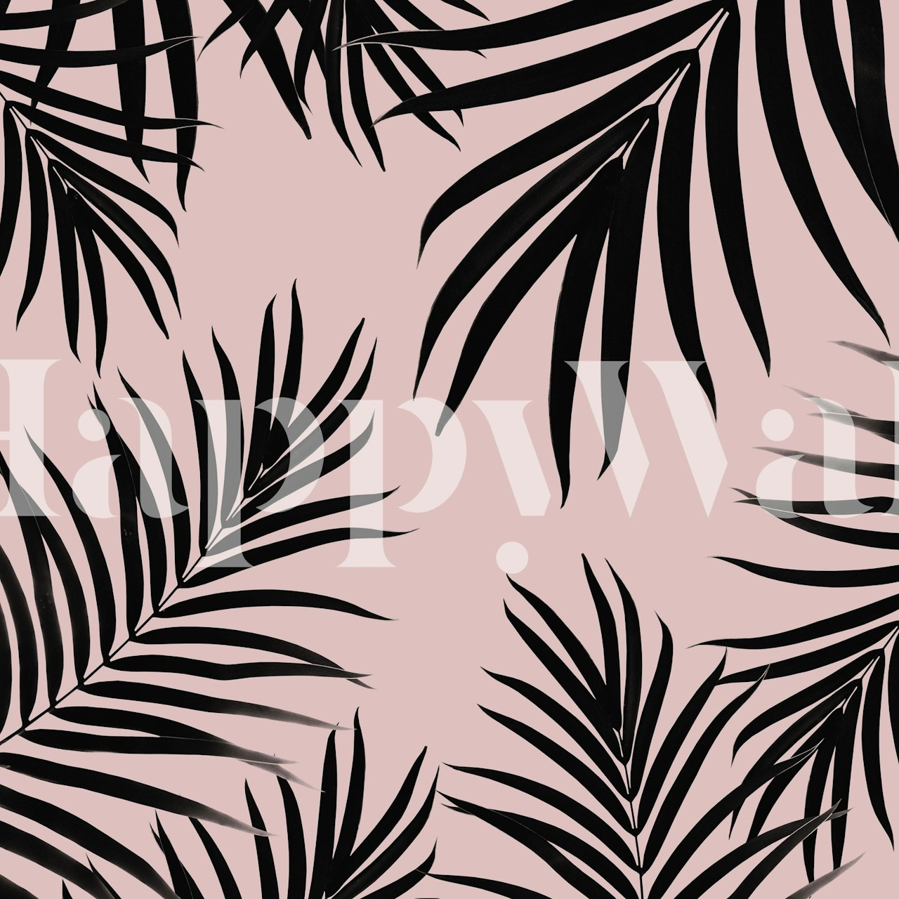 Palm Leaves Summer Vibes 3 wallpaper in a room