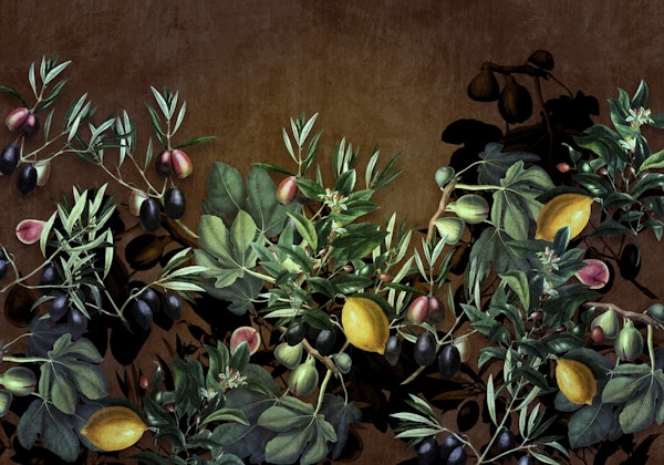 vintage night citrus garden