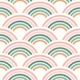 Blush and Green Rainbow