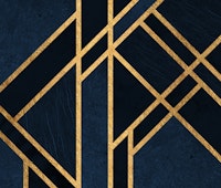 Art Deco Midnight Blue tapeta