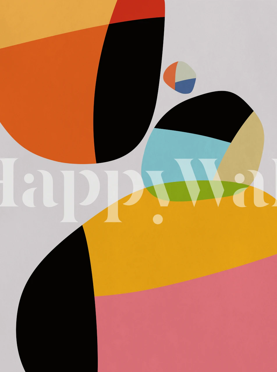 Colored Pieces 8 wallpaper in a room