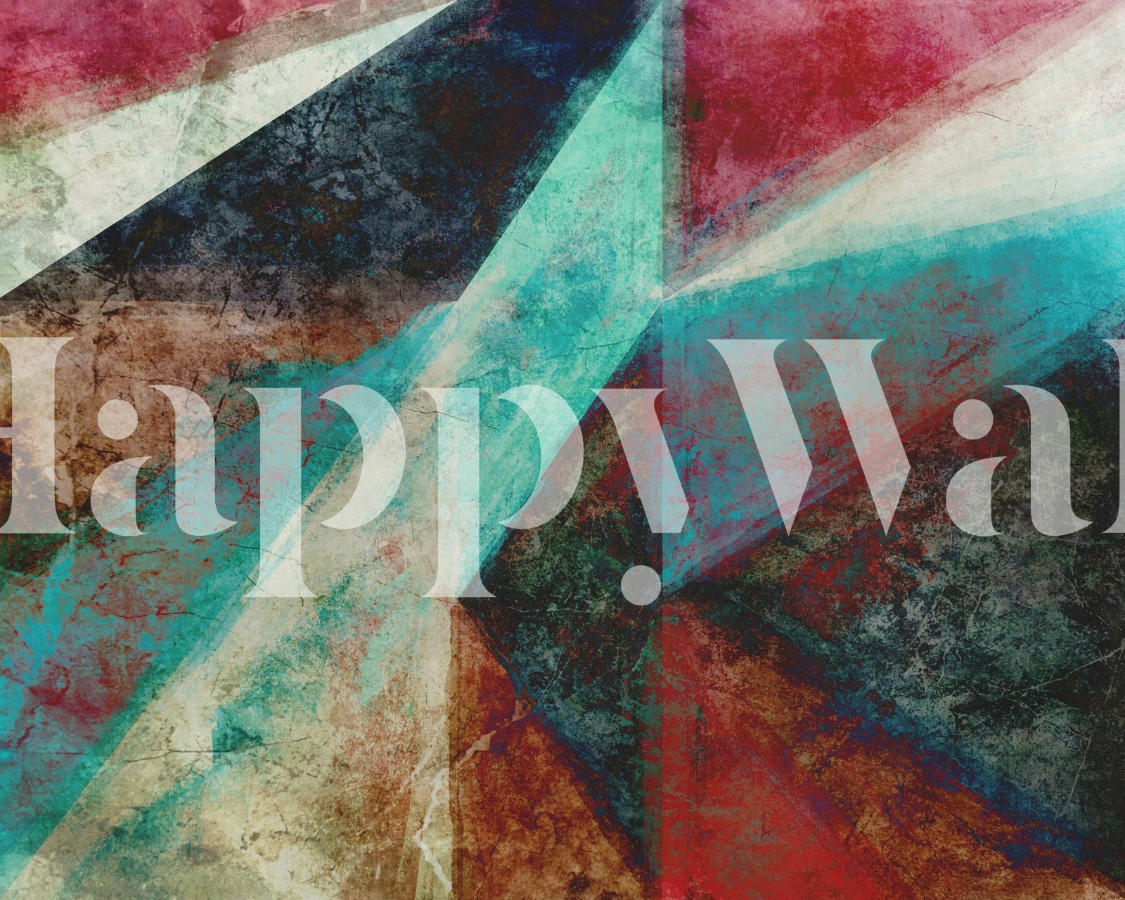 Colorful geometric triangle pattern wallpaper