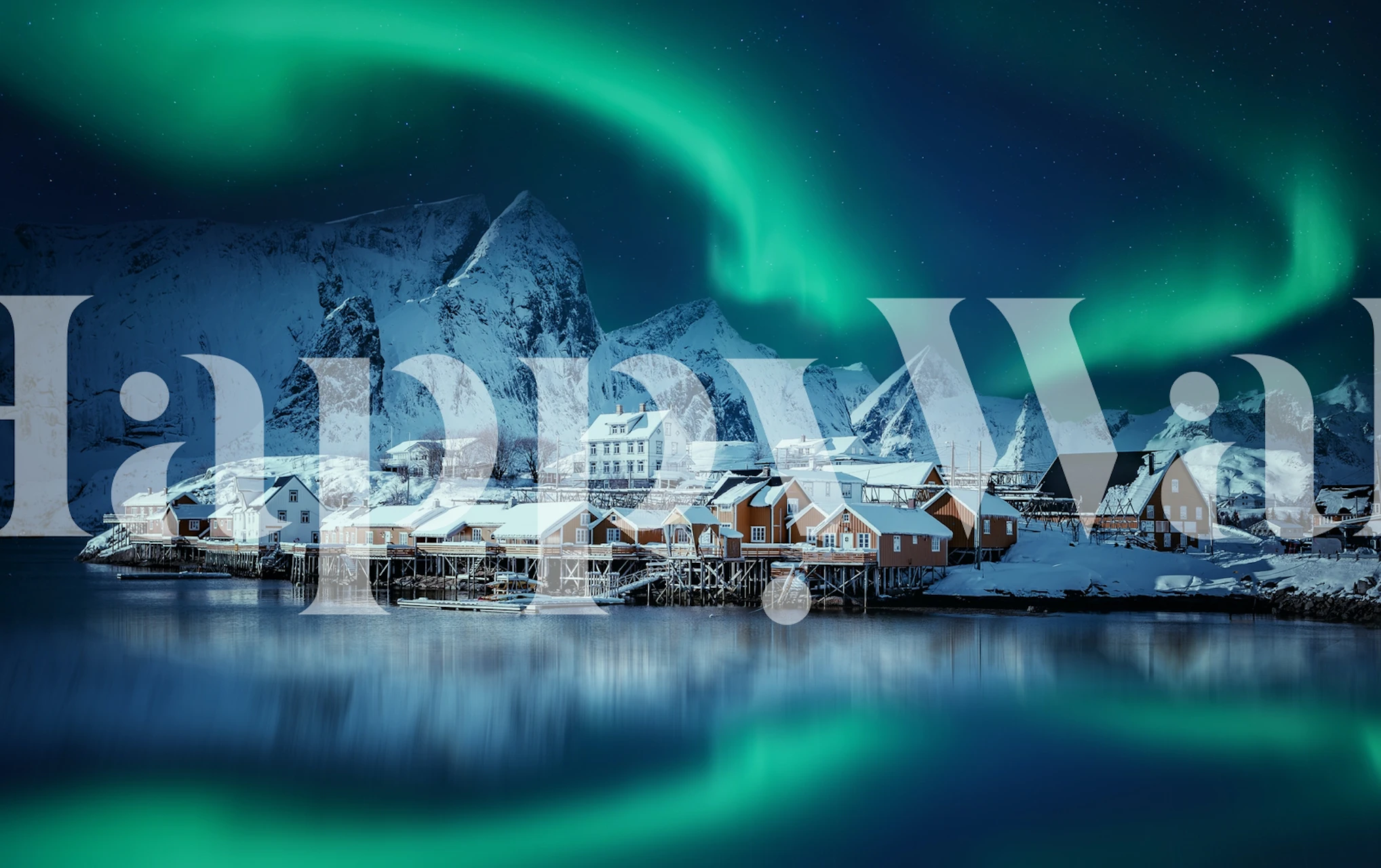 Reine aurora wallpaper in a room