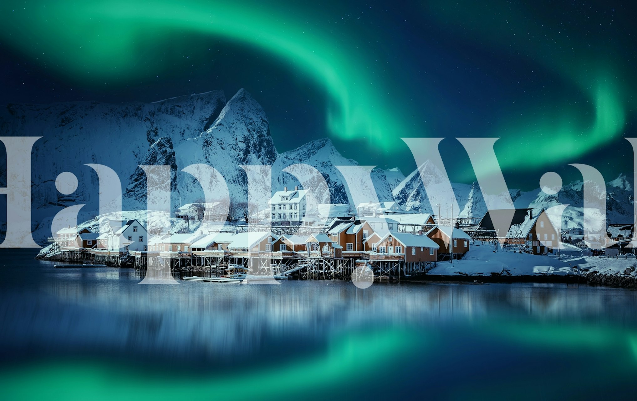 Reine aurora wallpaper in a room