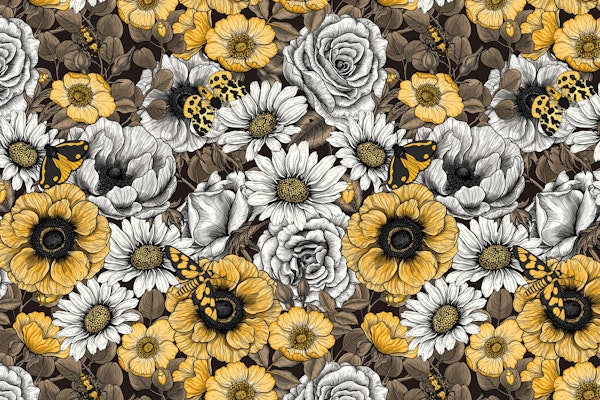 Moths and flower mix 2