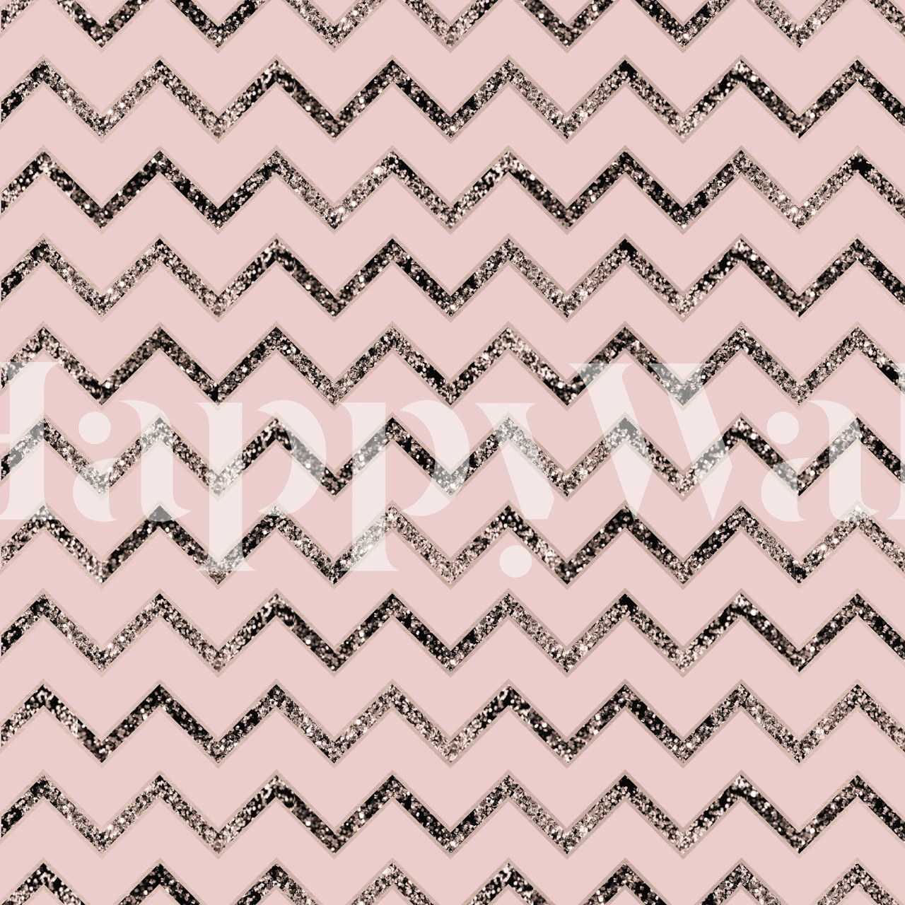 Chevron Glitter Glam 2 wallpaper in a room