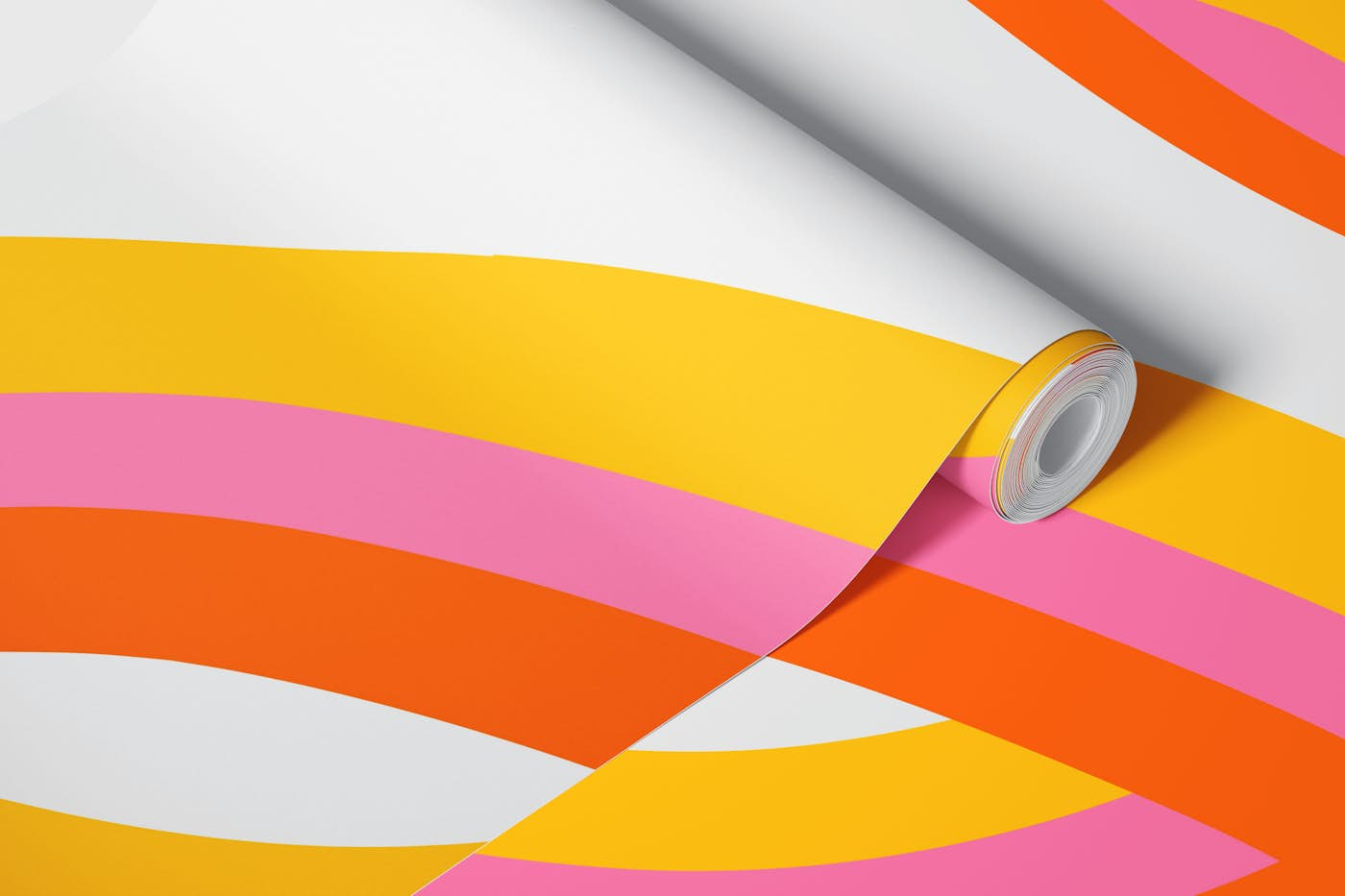 Retro pastel rainbow wallpaper roll