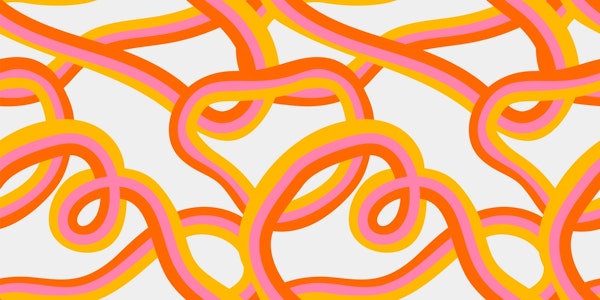 Retro pastel rainbow