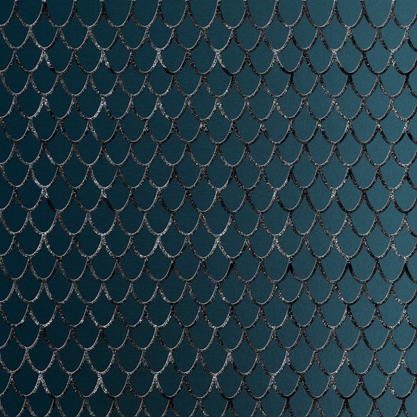 Teal Mermaid Scales Glam 1