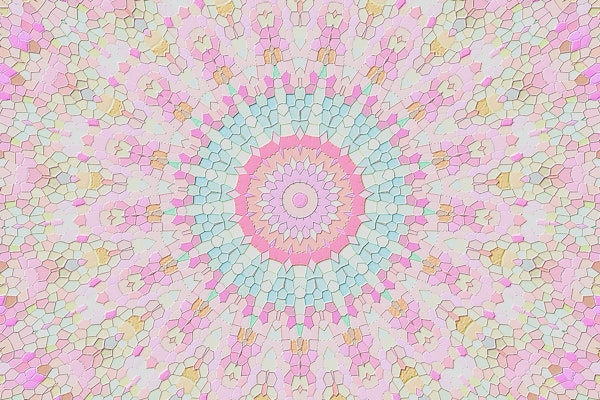 Arabesque Candy Mosaic Mandala