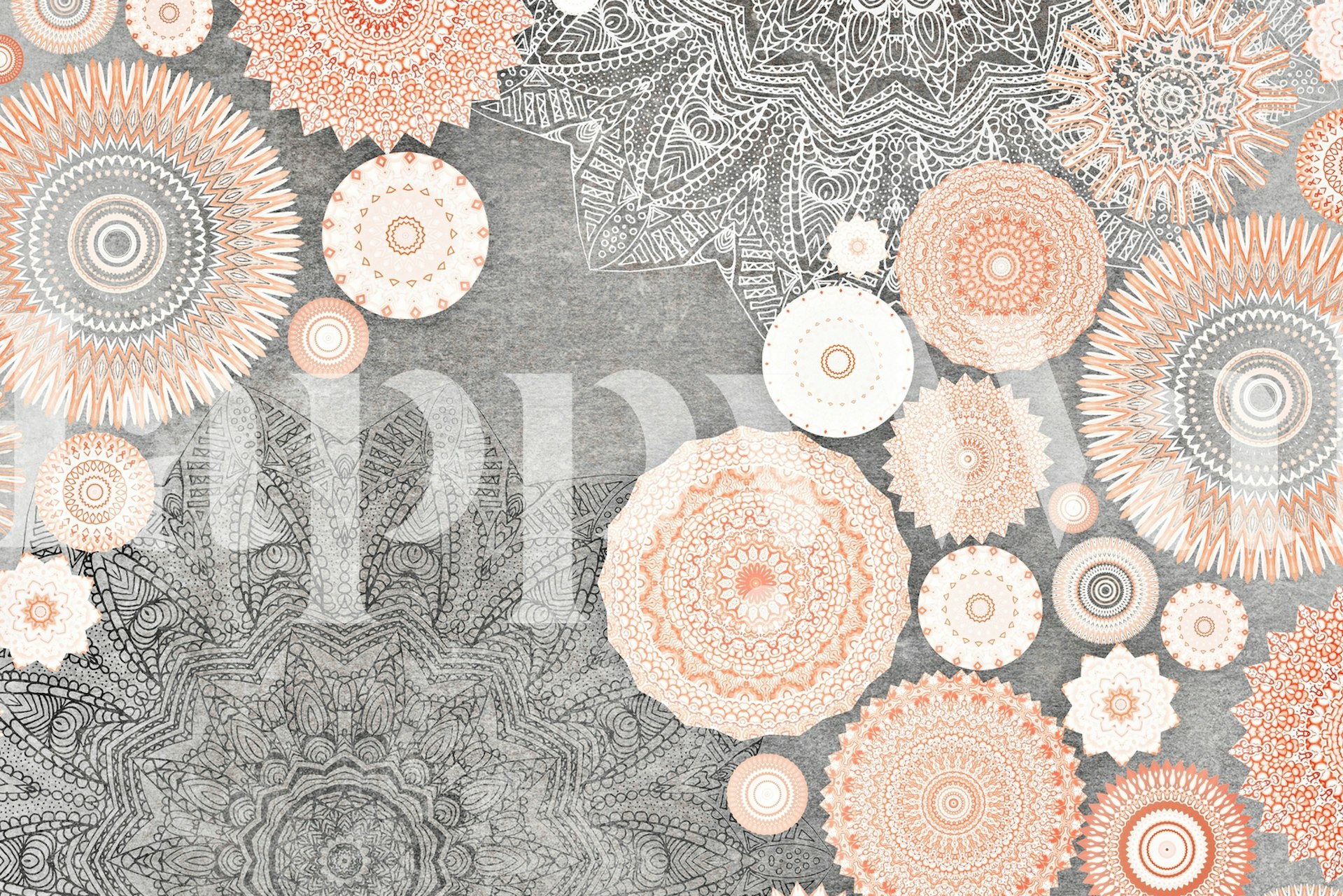 Festival Flow Sunshine Mandala σχέδιο ταπετσαρίας