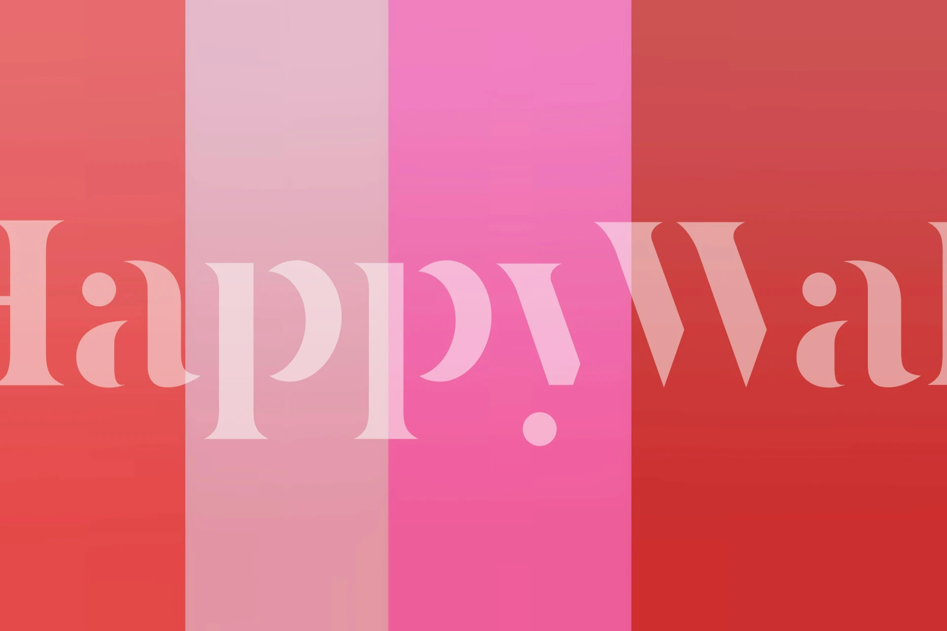 Warm Color Block Minimalist wall mural featuring shades of pink