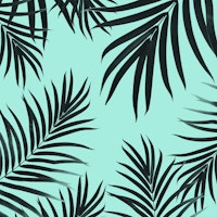 Palm Leaves Pattern Vibes 7 tapete