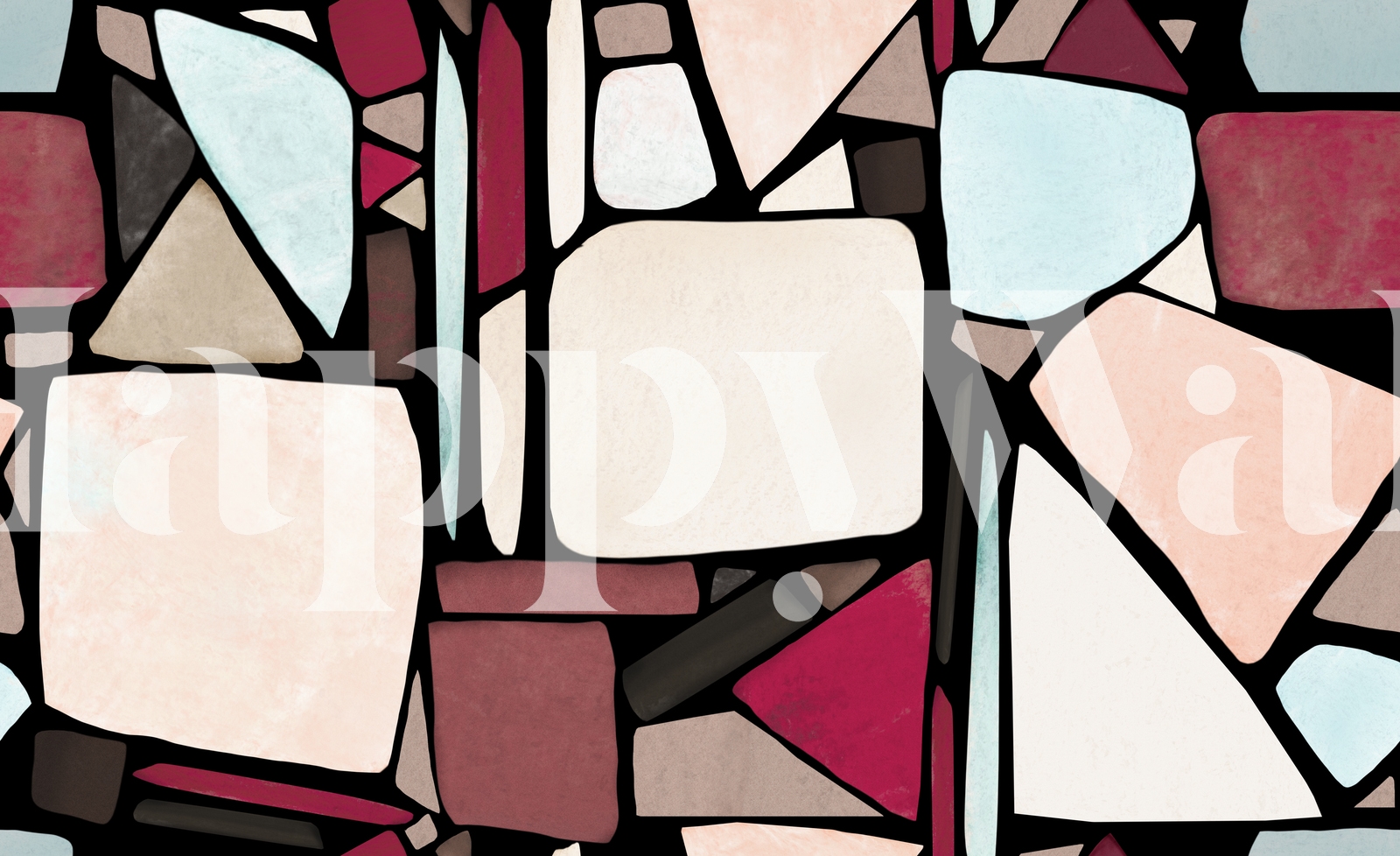 Watercolor Mosaic Wallpaper | Buy Online at Happywall