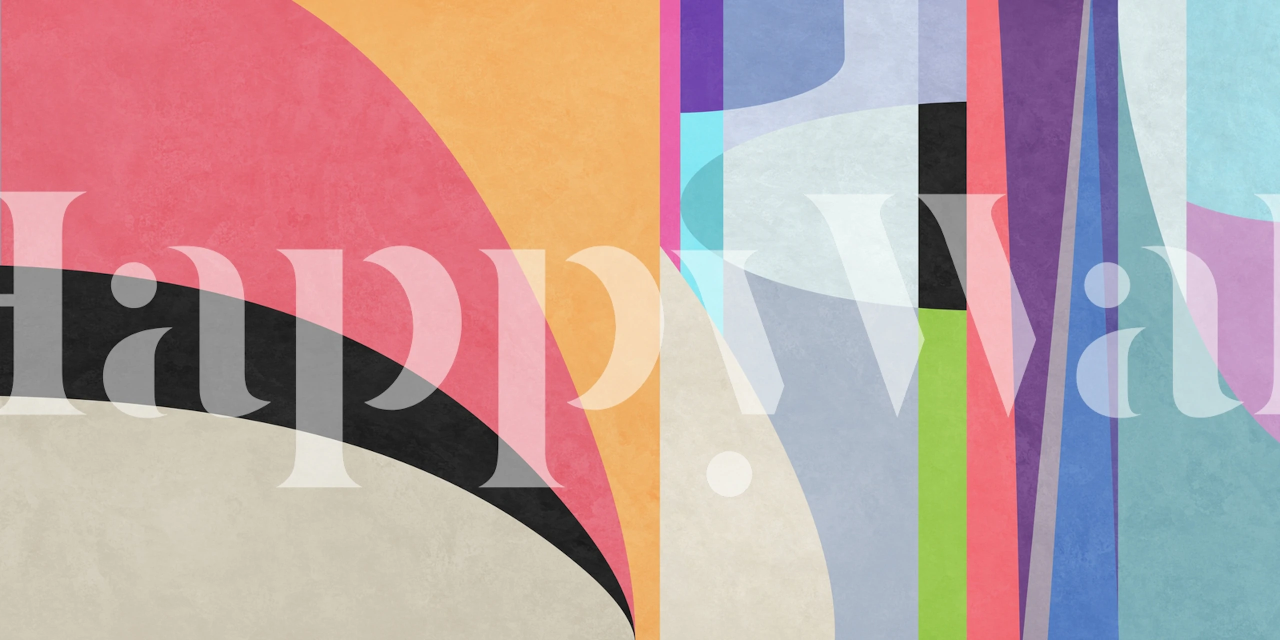 Färgstark geometrisk koncept tapet