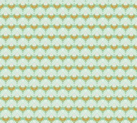 Mid century flowers teal carta da parati