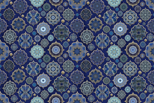 Blue Moroccan Tile Elegance 2
