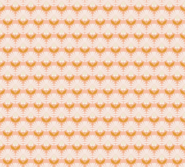 Modern mid century flower