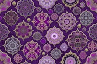 Moroccan Tile Elegance Pink tapete