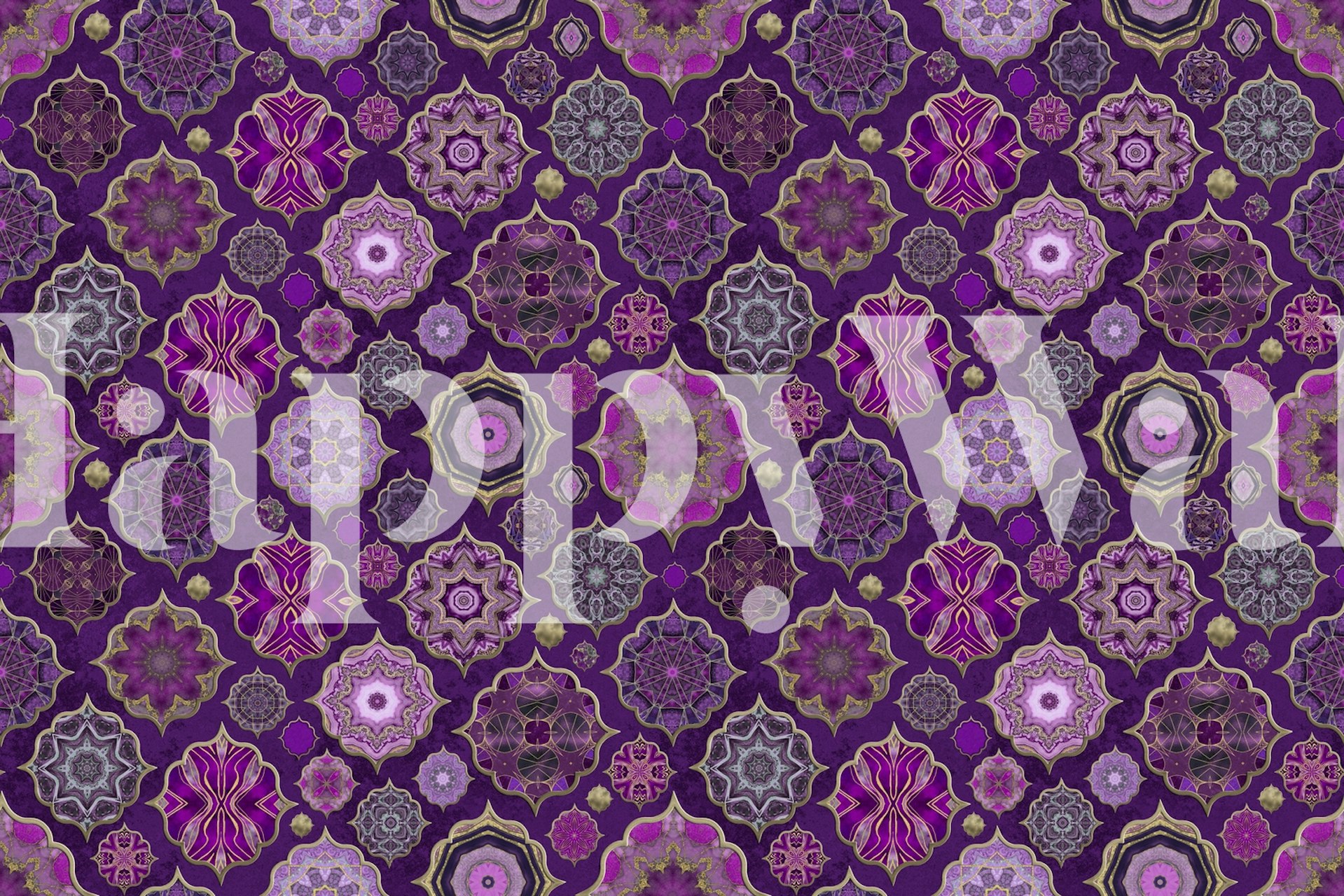 Moroccan Tile vintage Elegance ταπετσαρία σε ένα δωμάτιο