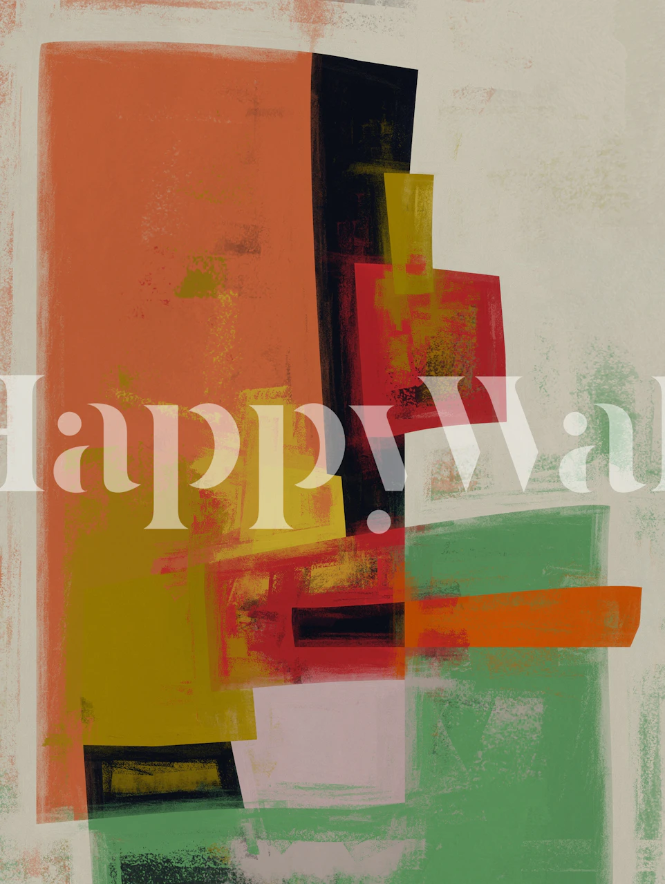 Papier peint Geometric Construction 6 dans une pièce