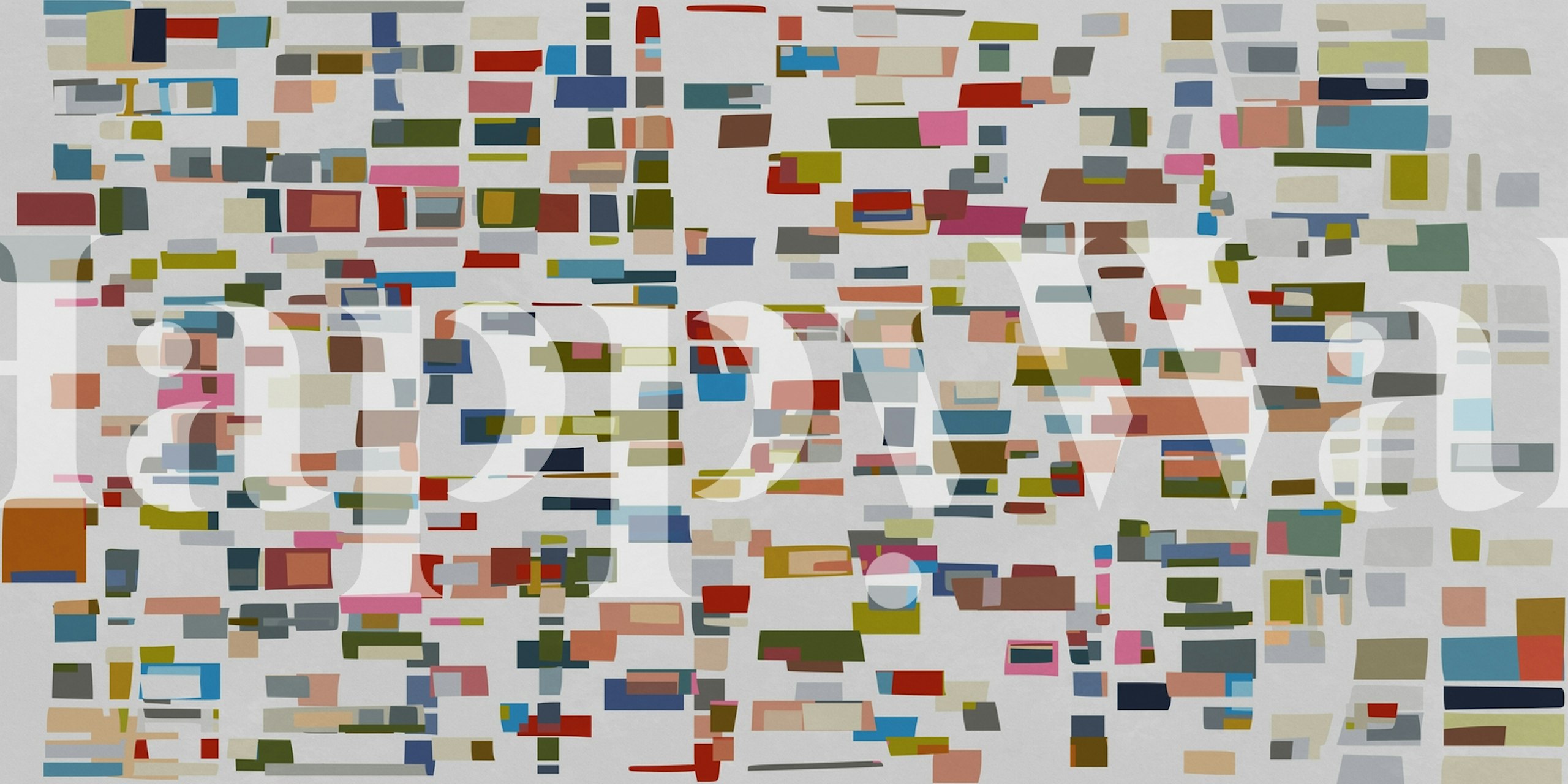 Colorful abstract geometric shapes wallpaper