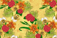 Tropical bouquet 6 carta da parati