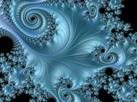 Blue Wave Fractal tapete