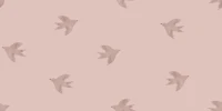 Dreamy Birds Shell Pink wallpaper