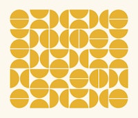 Bauhaus Pattern Yellow ταπετσαρία