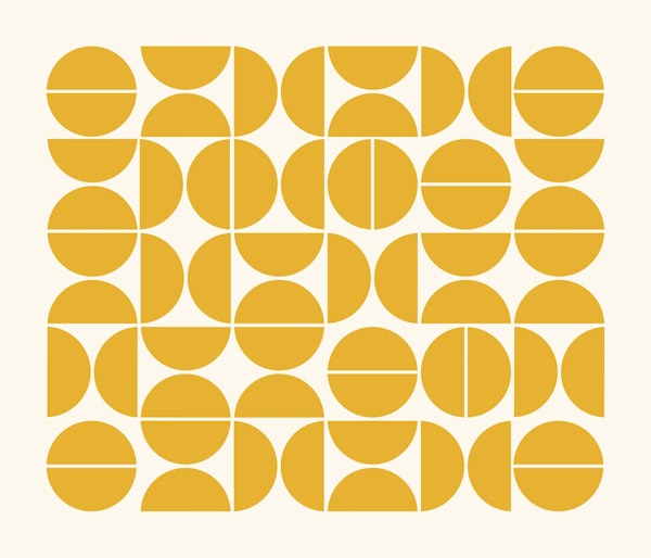 Bauhaus Pattern Yellow