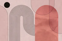 Mid Century Organic Design wallpaper
