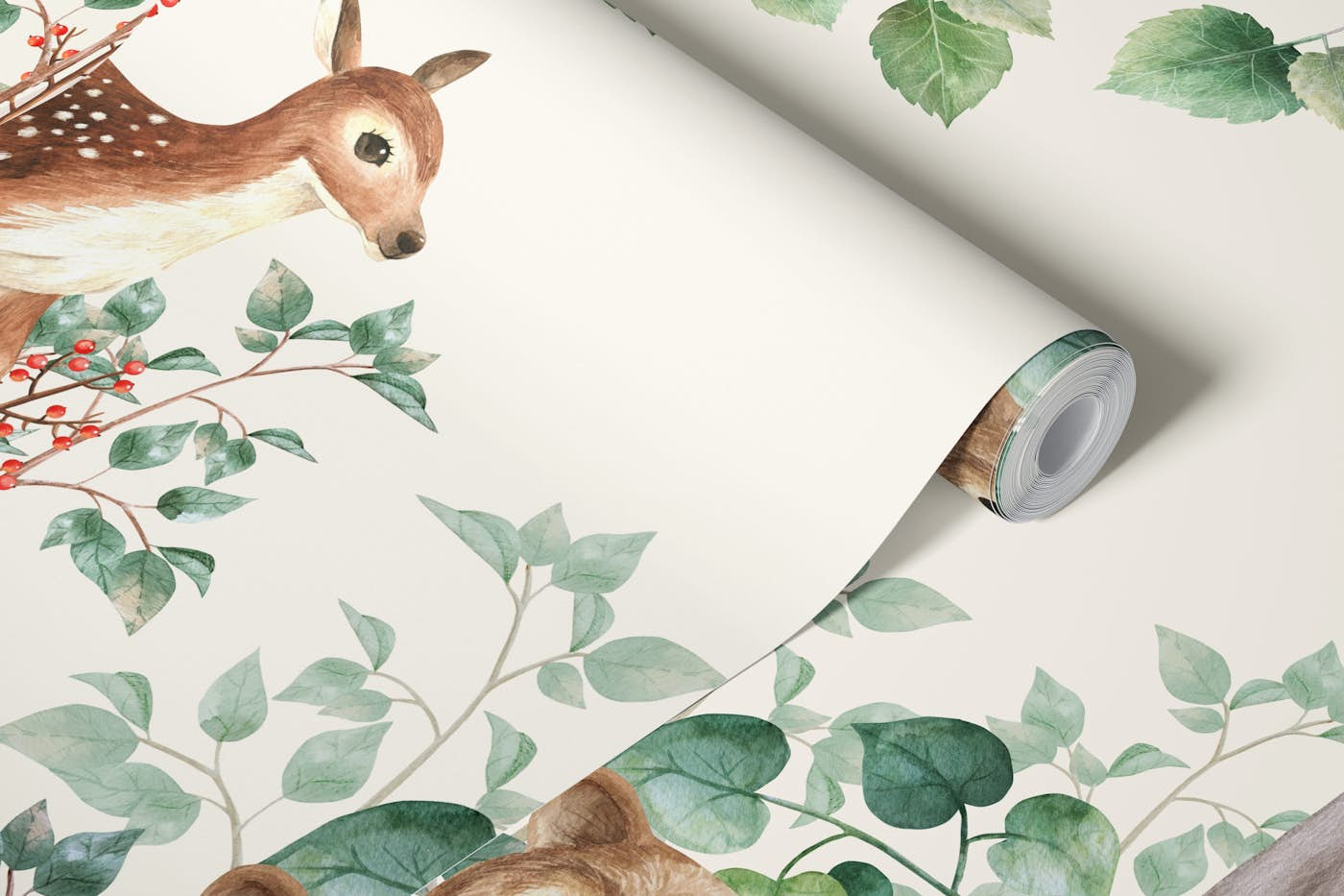 Woodland stories wallpaper roll