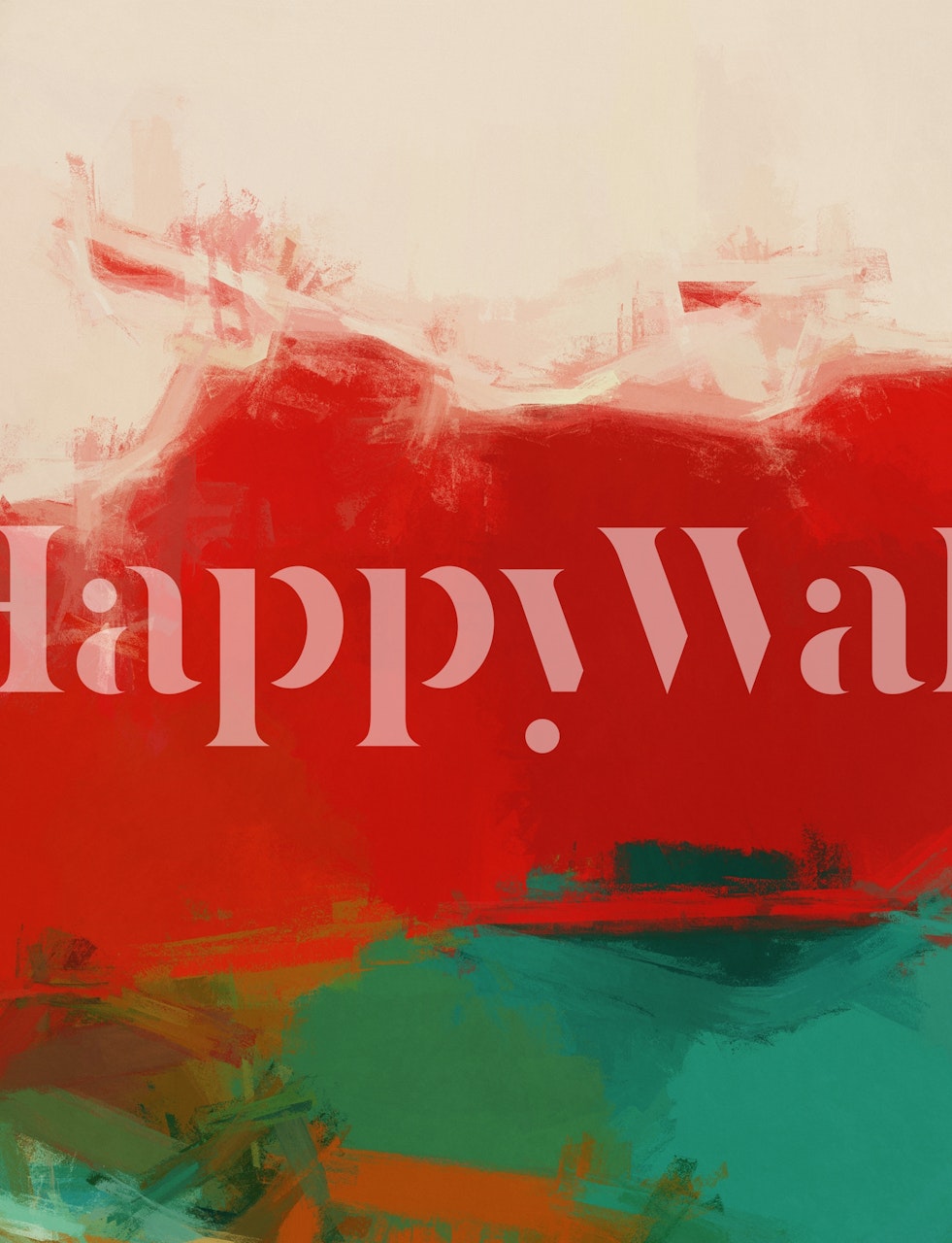 Abstract Landscape 7 wallpaper in a room