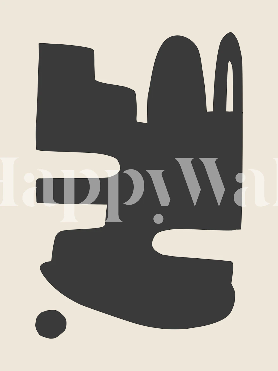 Abstract Minimalism 12 wallpaper in a room