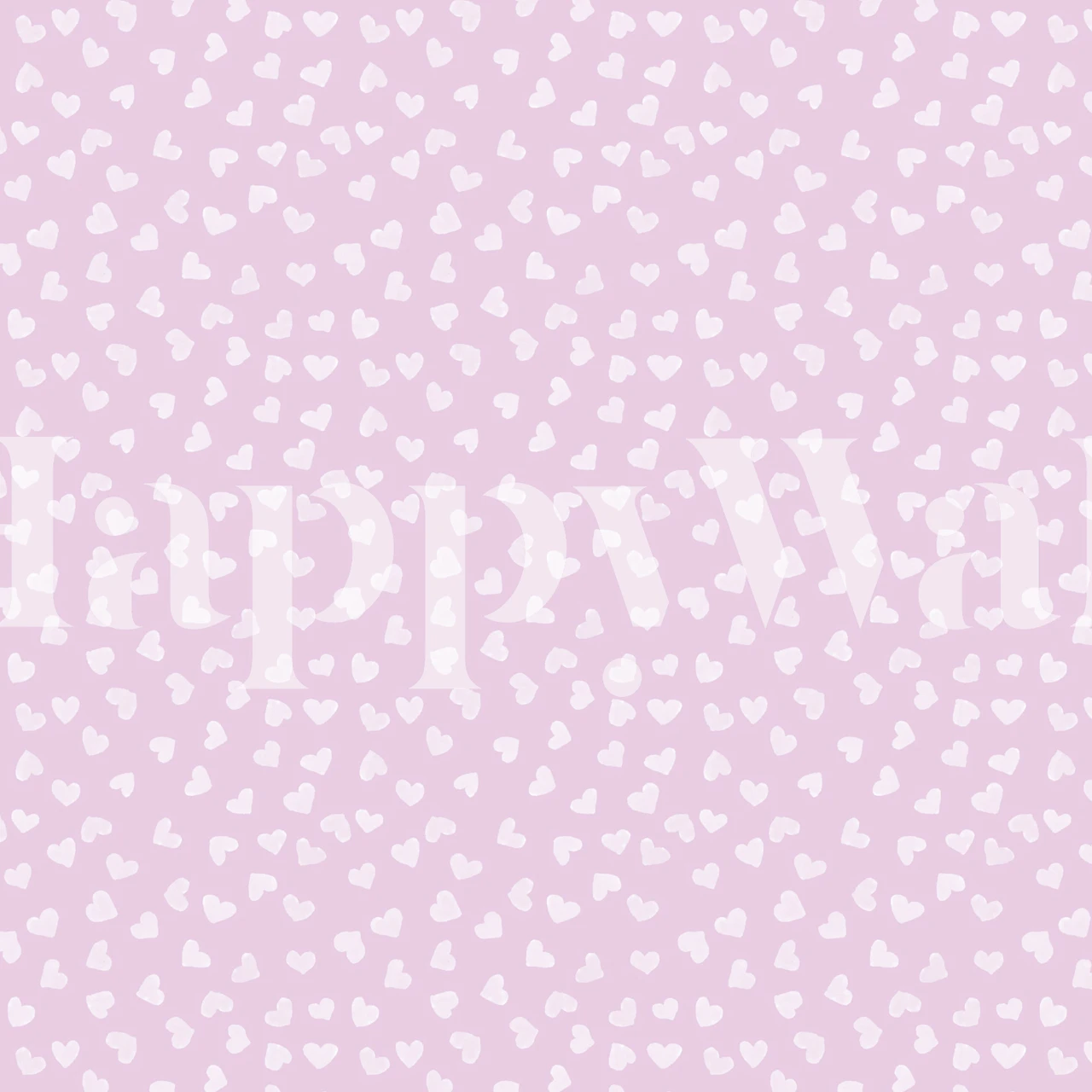 Love Hearts Lilac behangpatroon