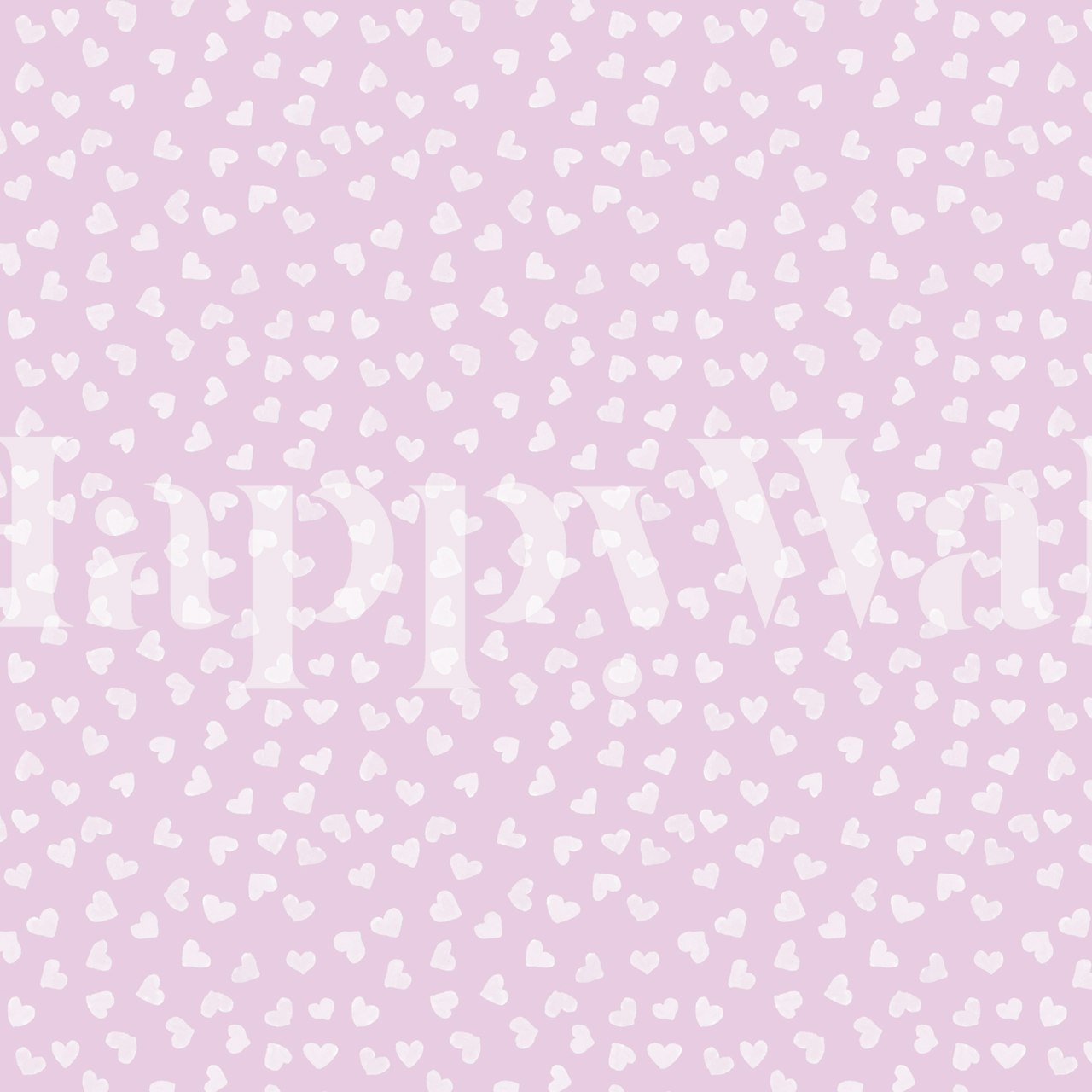 Love Hearts Lilac wallpaper pattern