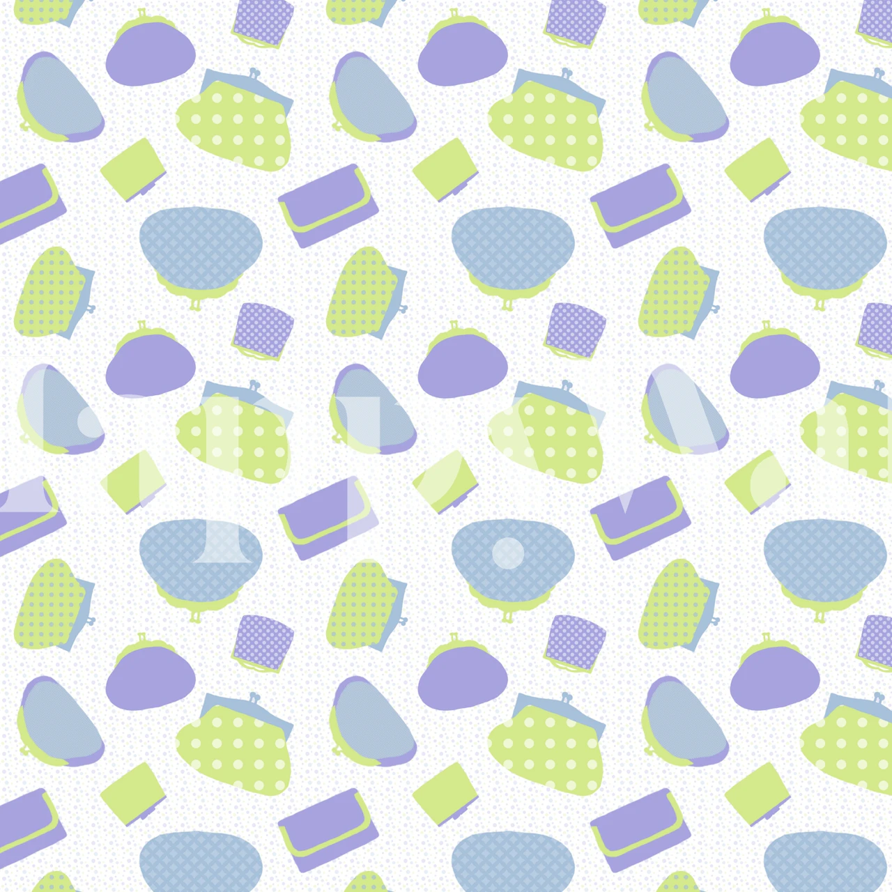 Tapeta Pastel Vintage Purses v pokoji