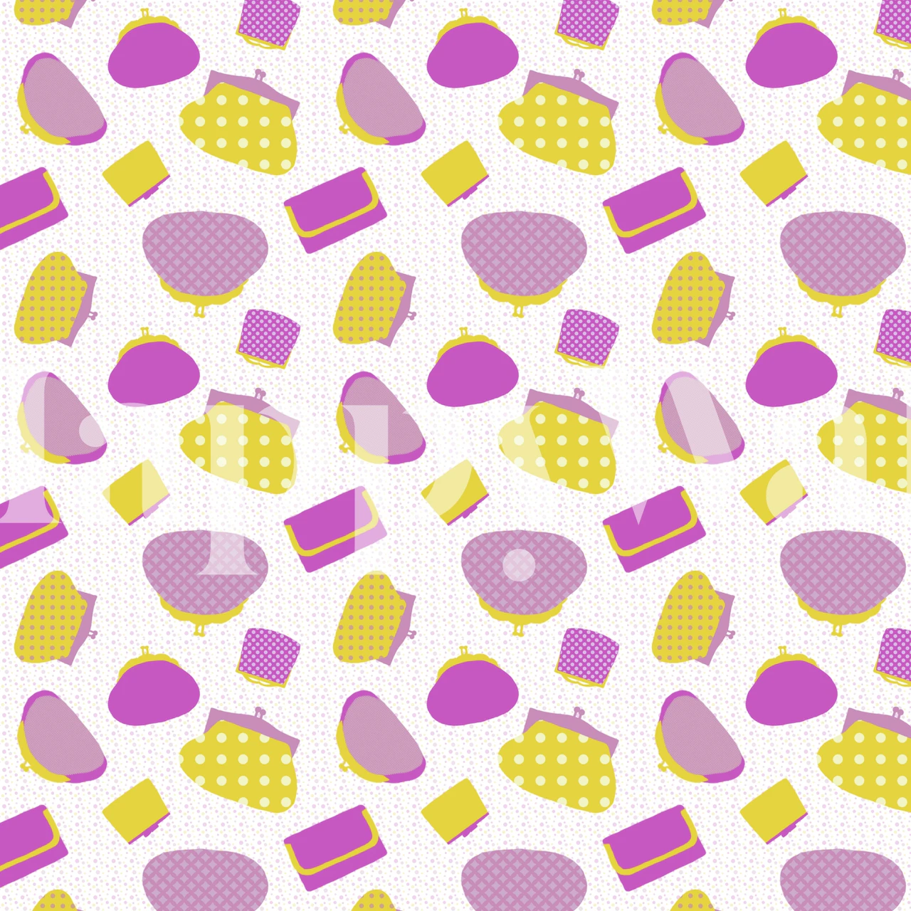 Purple Vintage Purses tapet i et rom