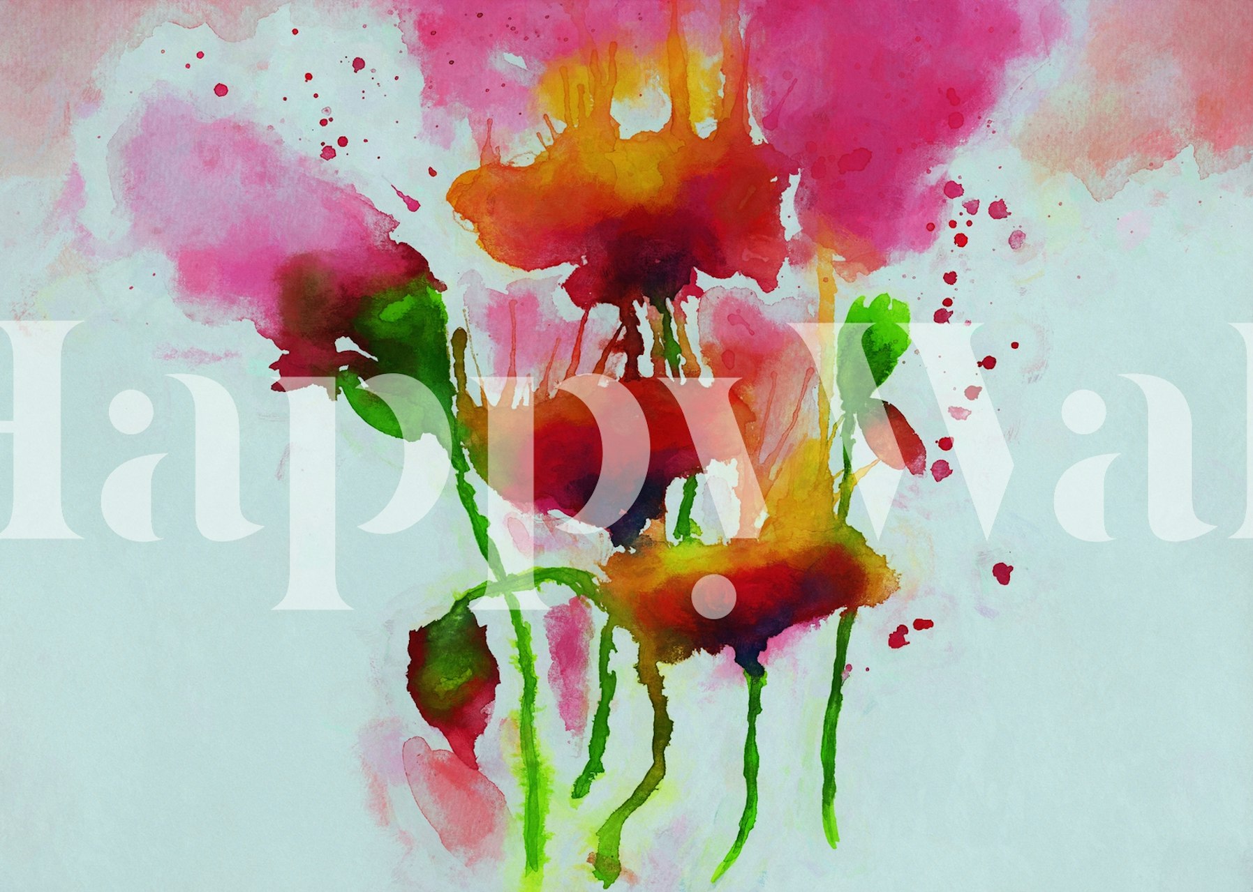 Tapeta Red Tulips v pokoji