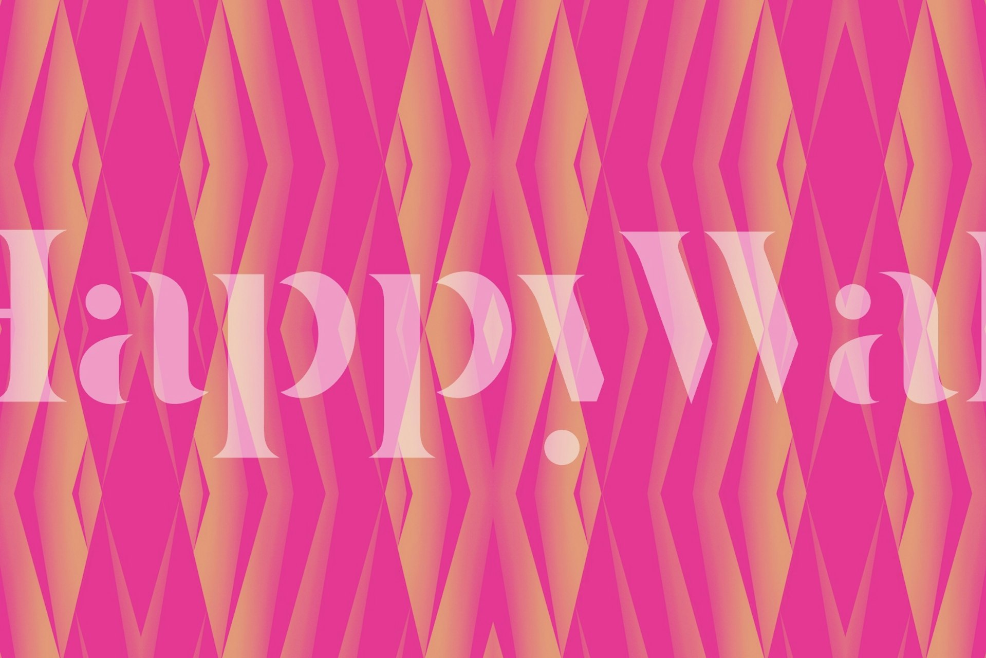 Pink geometric pattern with diamond shapes wallpaper