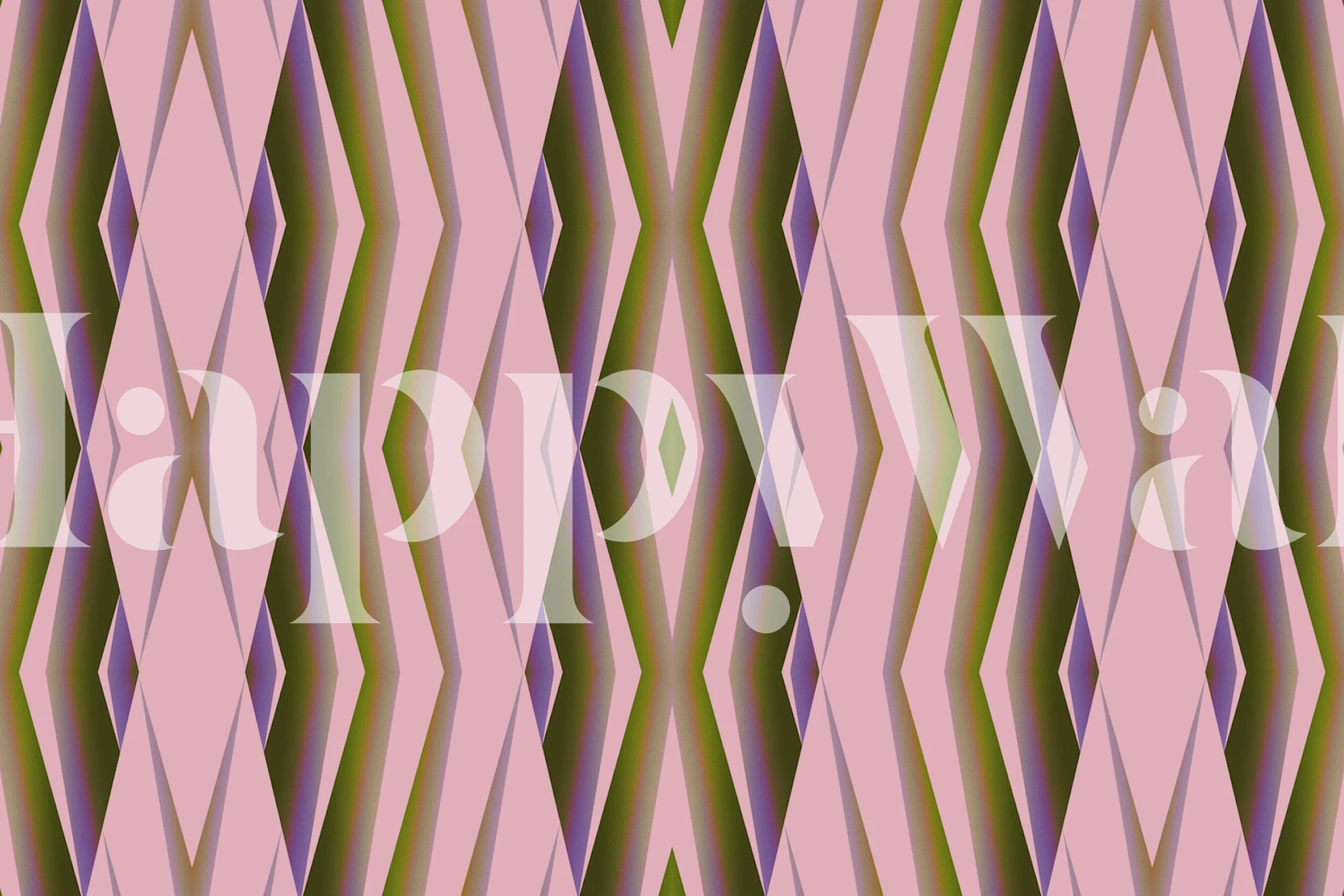 Modern Mid Century Boho tapetdesign