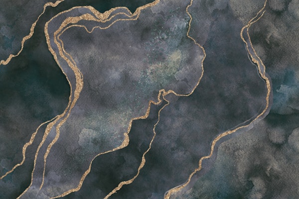 Teal Grey Gemstone Marble