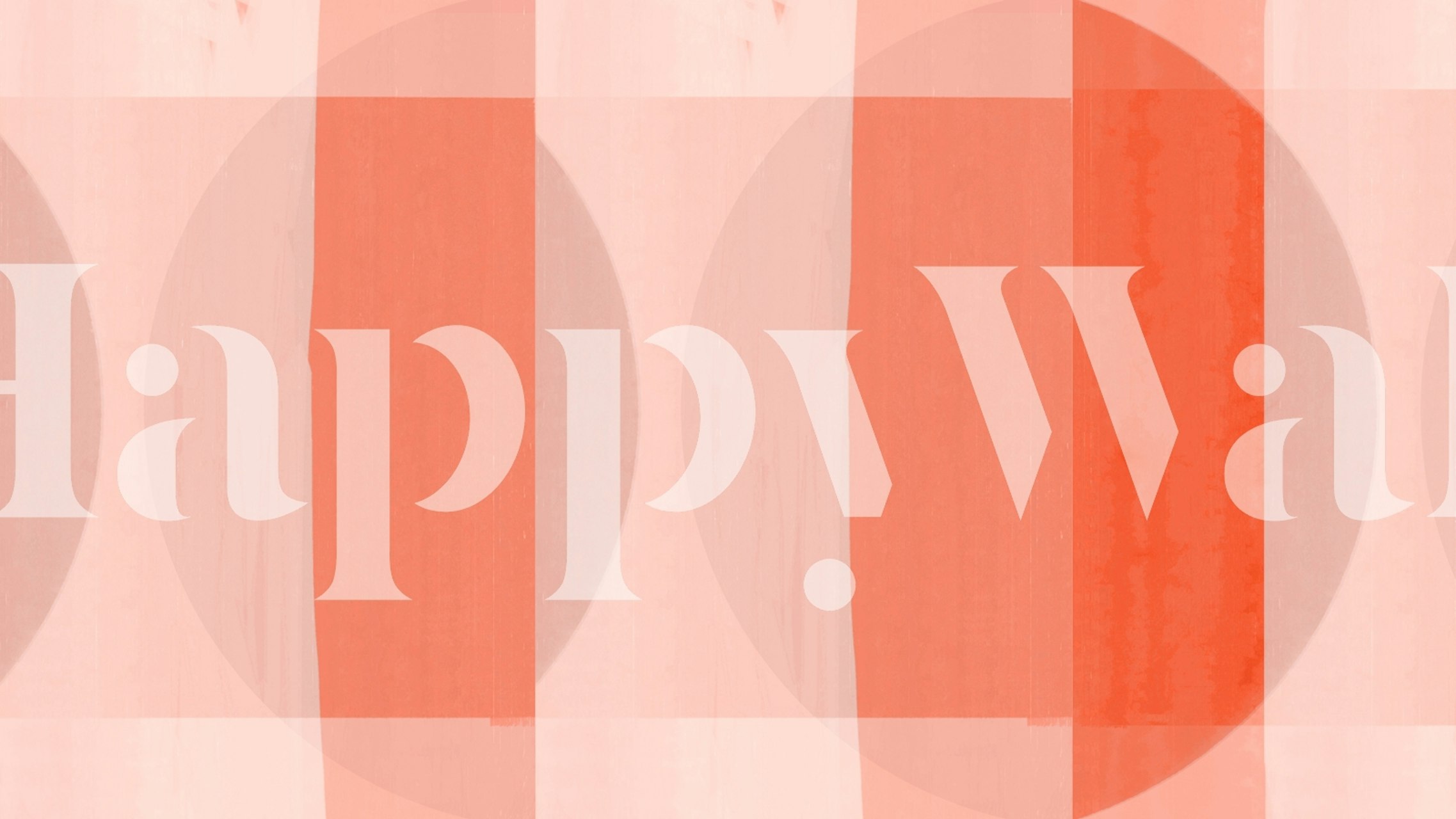 Geometric shapes in soft coral and pale pink pastel colors wallpaper