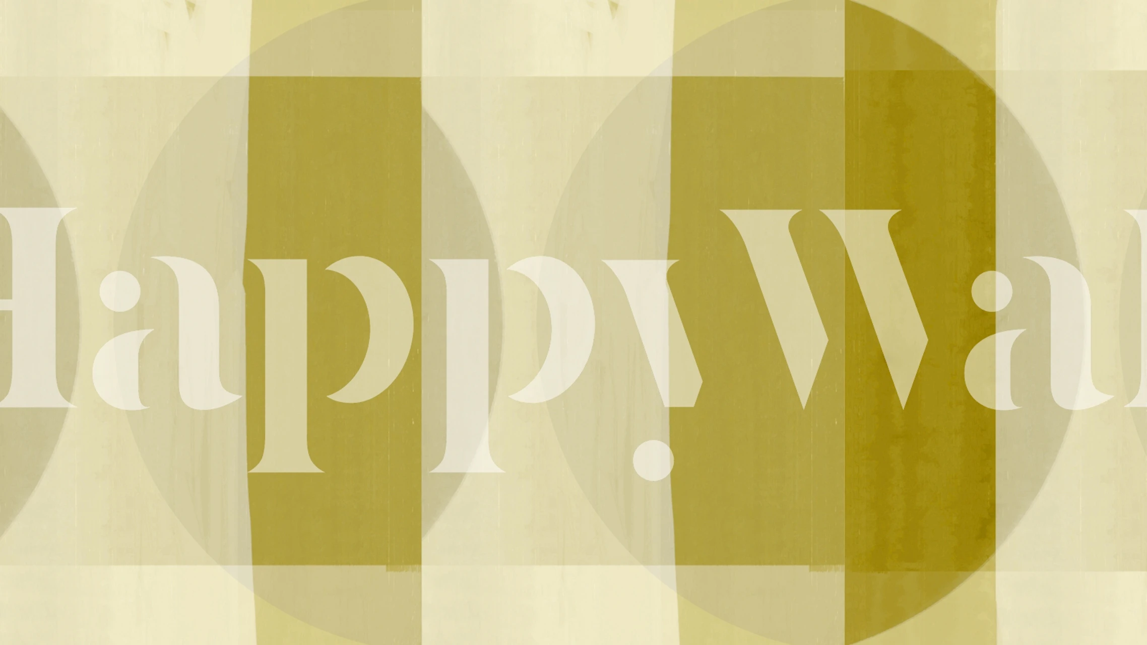 Geometric shapes in muted yellow and cream colors wallpaper