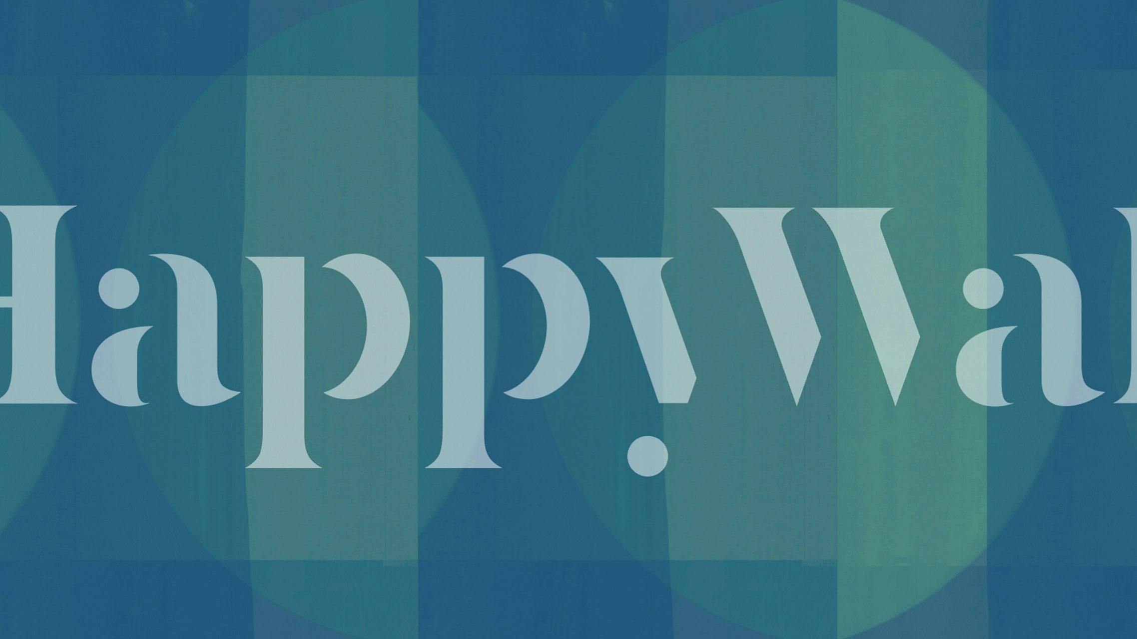 Mid Century Bauhaus Cyan Teal wall mural with geometric shapes